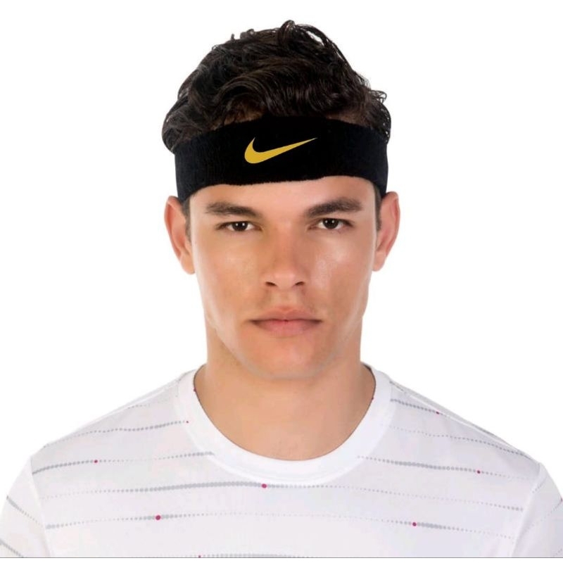 Headband Sport Hairband Olahraga Karet Elastis Ikat Kepala Bando Bandana Pria Wanita
