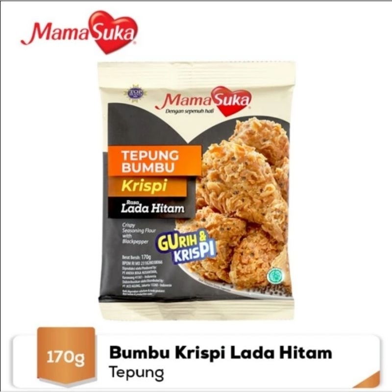 

Tepung Krispi Keju dan Lada Hitam Mamasuka 170gr