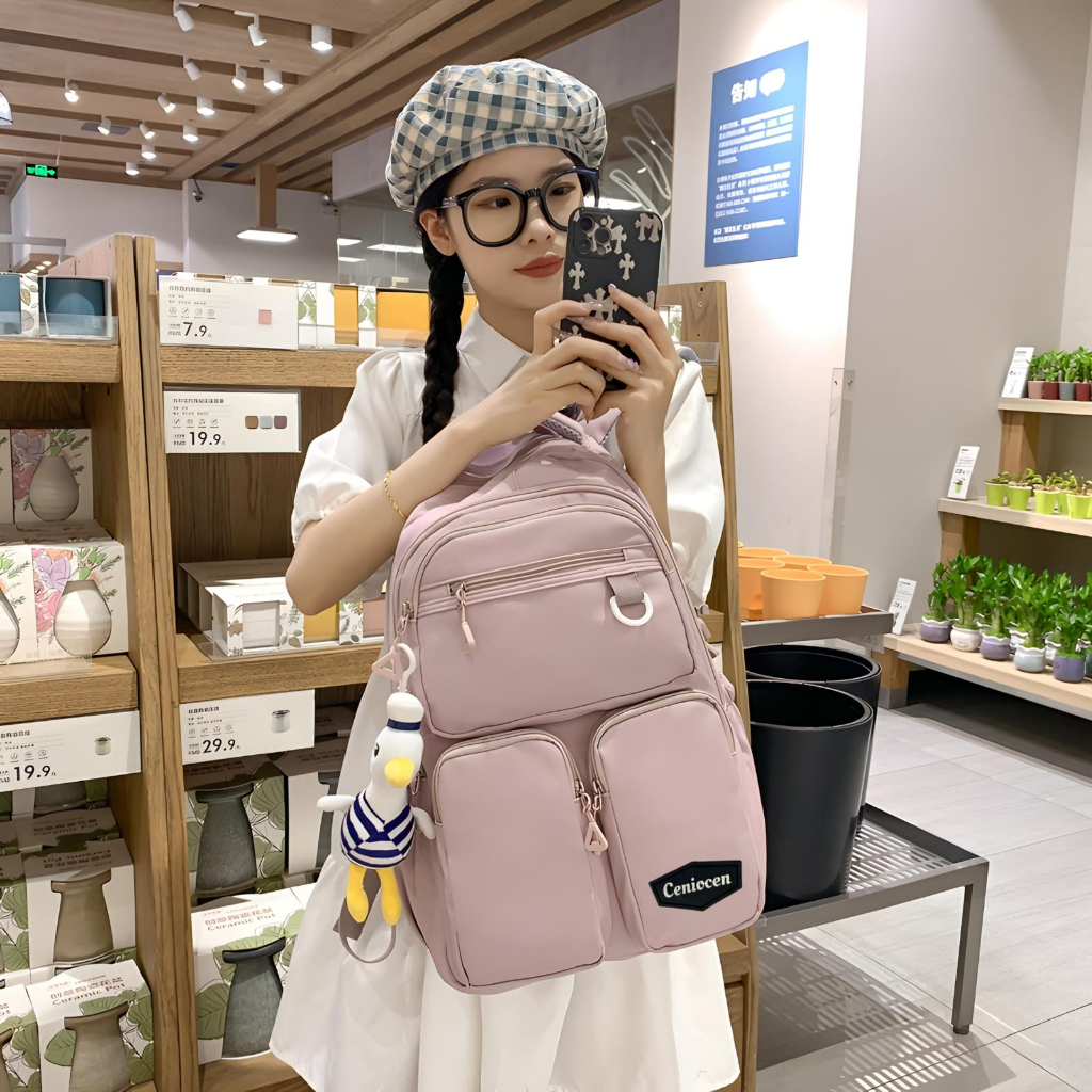 Gtf - Tas Ransel Wanita Perempuan Sekolah Terbaru 2023 Tas Punggung Anak Lagi Hits Cocok Untuk Tk Paud Sd Smp Kapasitas Besar Fashion Stylish Korea Style - Tas Ransel Sekolah Anak Perempuan laki-Laki Populer 2024