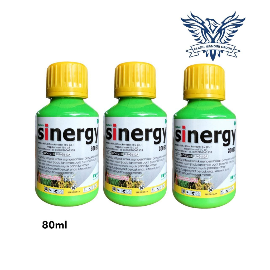 SINERGY 300 EC 80ml Fungisida Sistemik difenokazol 150 g/L dan propikonazol 150 g/L Mengendalikan Penyakit Busuk Tanaman