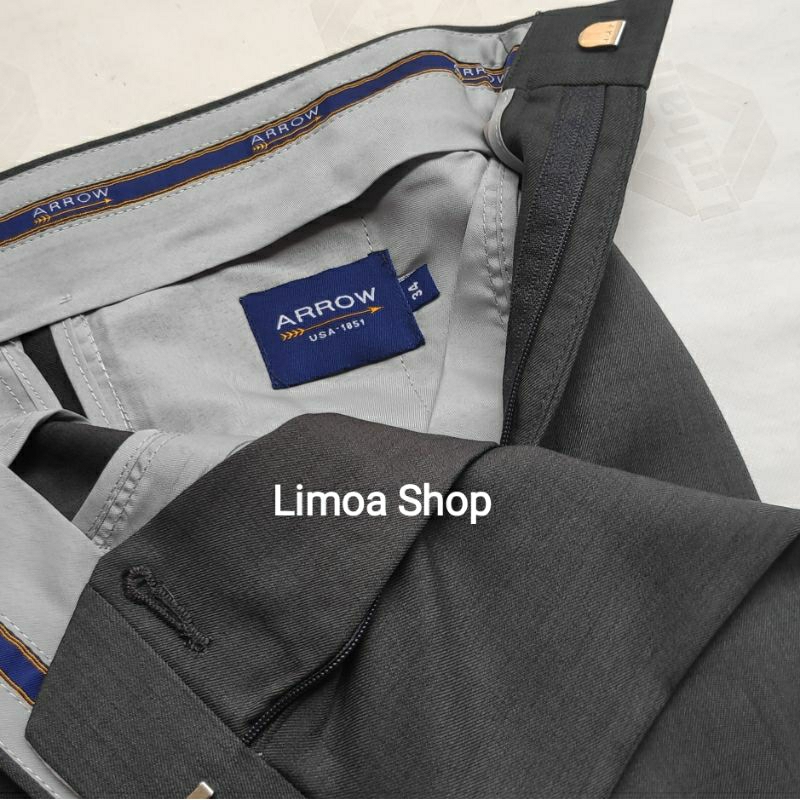 Celana Pria Formal ARROW Regular Abu Kehijauan AR 25
