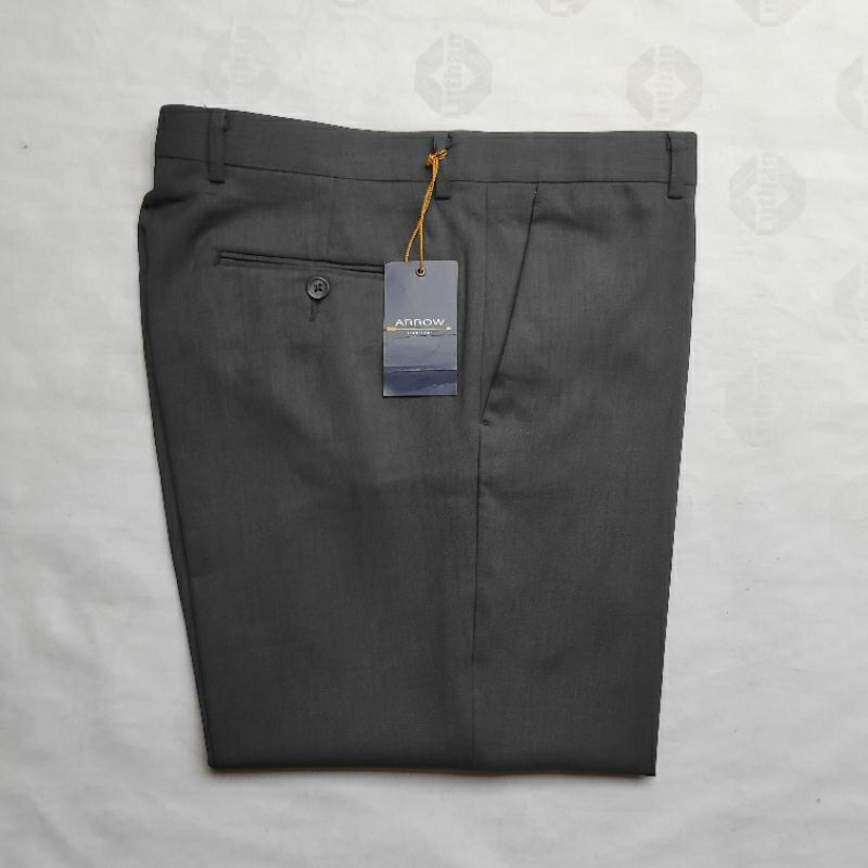 Celana Pria Formal ARROW Regular Abu Kehijauan AR 25