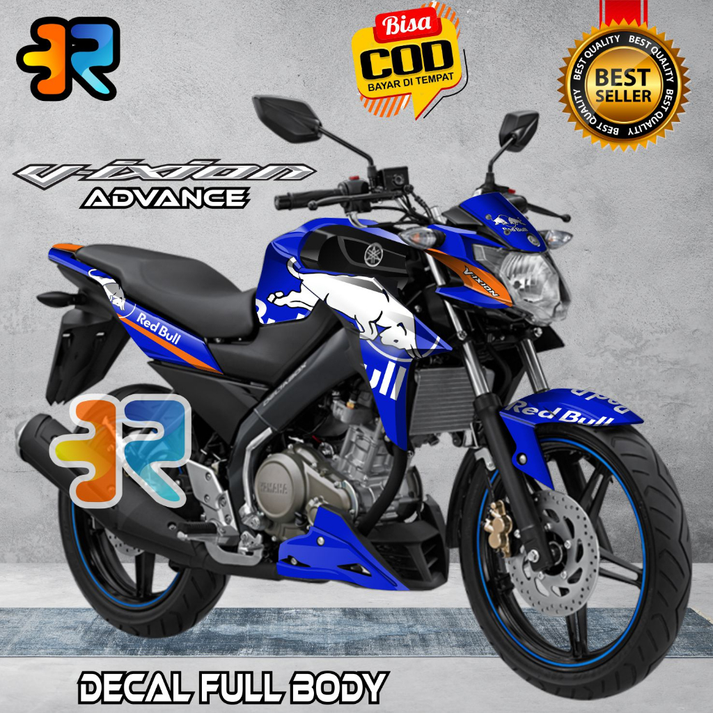 Decal Vixion Advance Stiker Full Body Variasi Desain Redbull Torro
