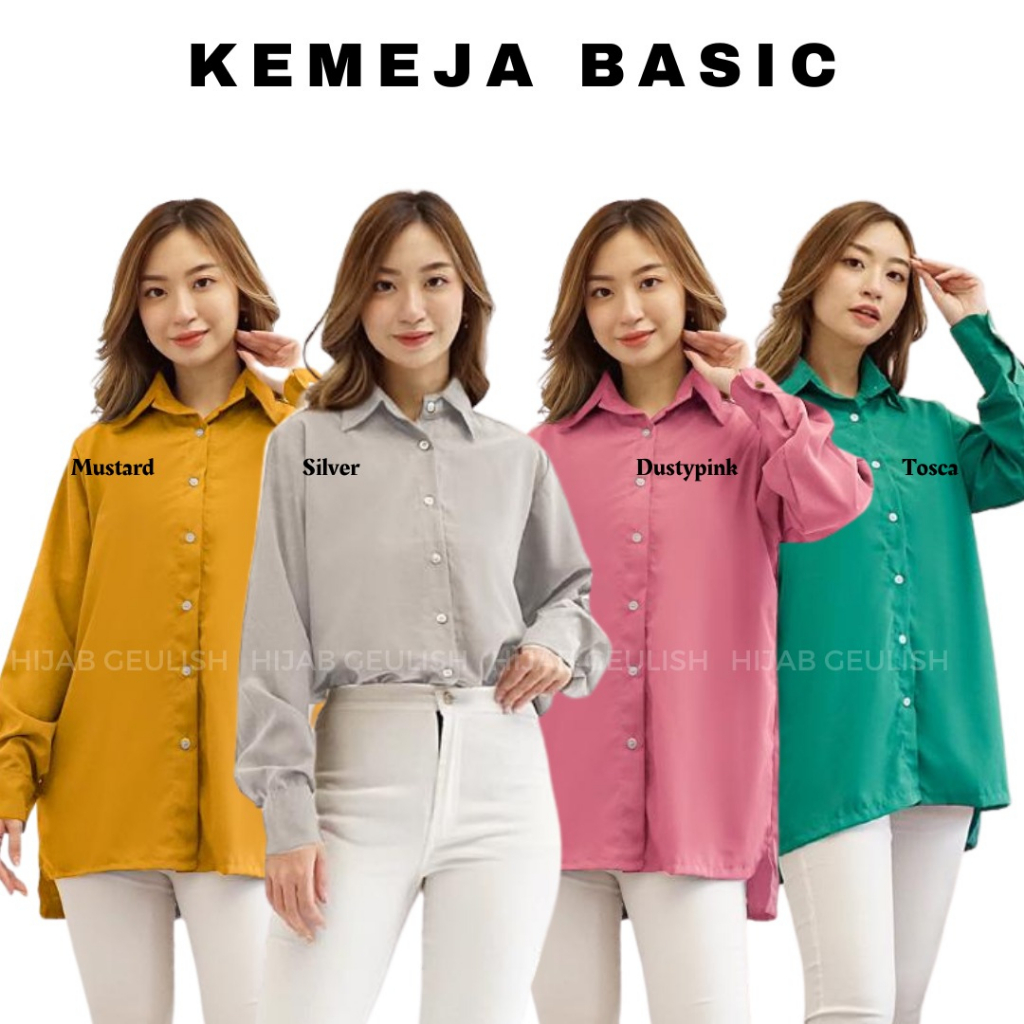 KEMEJA POLOS  / KEMEJA BASIC TERMURAH