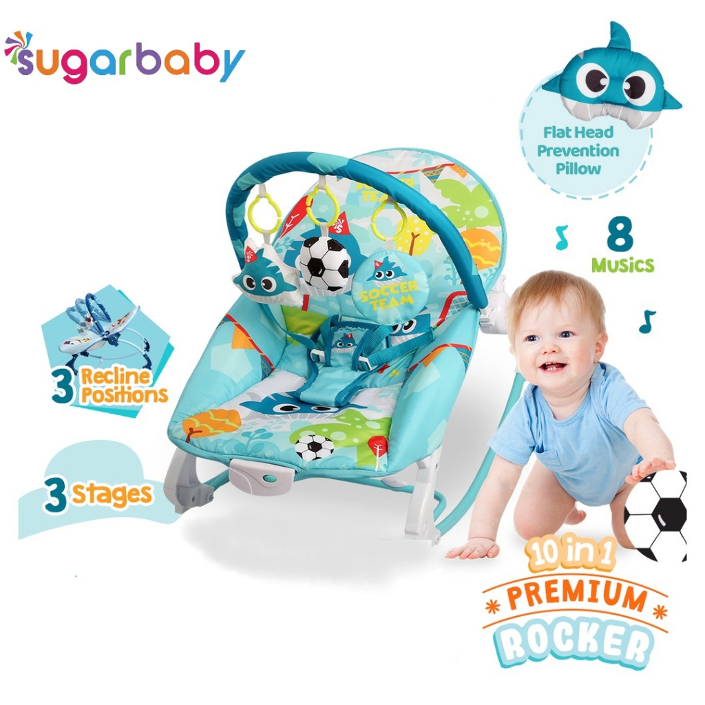 Sugarbaby 10in1 Premium Rocker | Bouncer / Ayunan Bayi