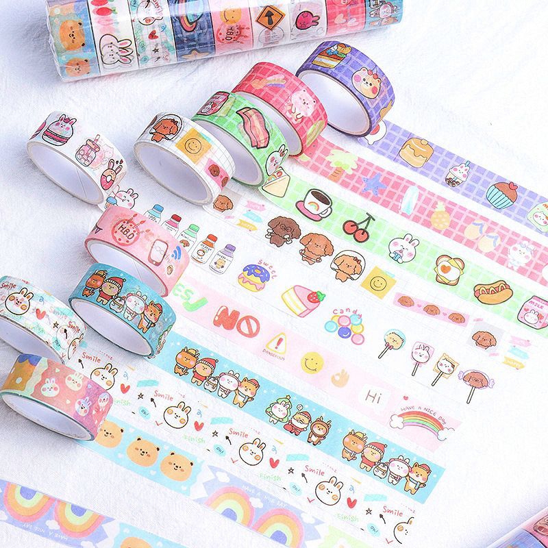 

BLANJA.Ids WASHI TAPE 10 pcs (@1.5 X 3 METER) /STICKER ROLL DECO TAPE/ RAGAM MOTIF/ STIKER DEKO/ stiker cute, stiker jurnal notebook diary dll