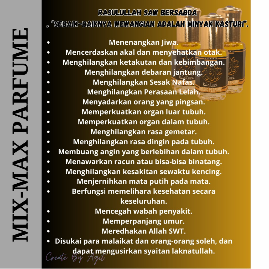 PROMO TERBAIK!!! 10 Botol Kasturi 6 Ml Non Alkohol - Halal