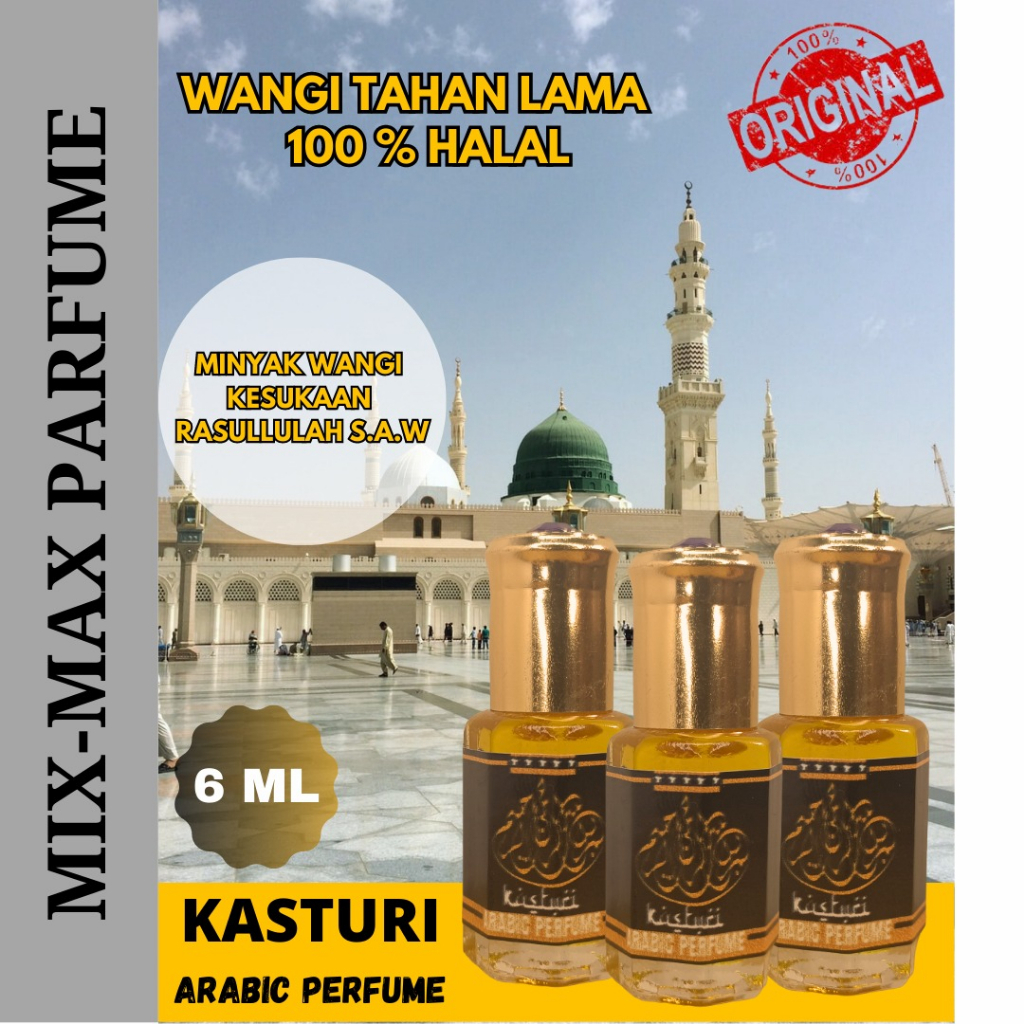 PROMO TERBAIK!!! 10 Botol Kasturi 6 Ml Non Alkohol - Halal