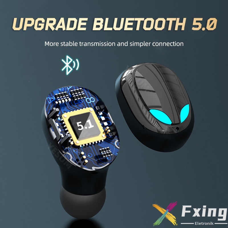 【BT030】Fxing S11 New Gaming Wireless Bluetooth low-latency Earphone TWS Headset Hoise-cancelling HD Calling Long Battery Life