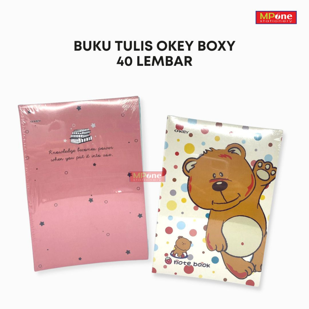 

(1 PACK) Buku Tulis Okey Boxy 40 Lembar / Buku Tulis Boxy 40 Lembar / Buku isi 10 Buku