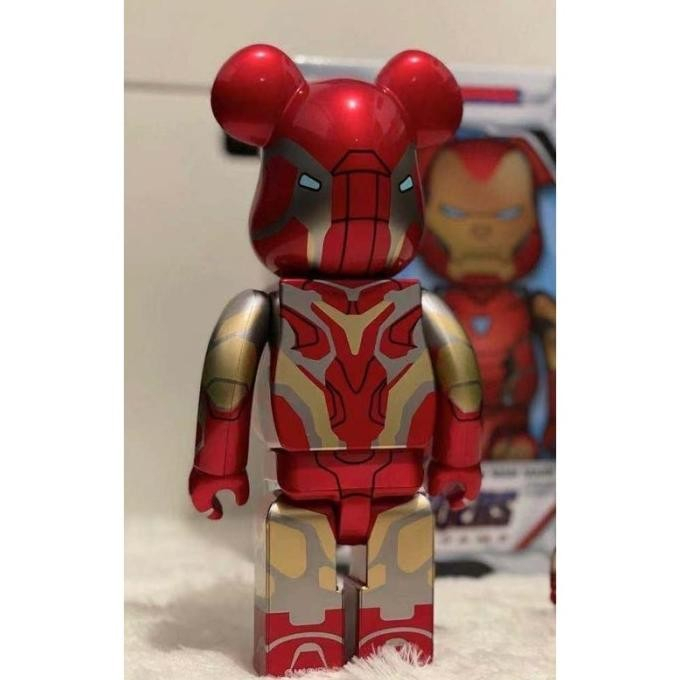 Figure BearBrick BE@RBRICK IRON MAN MARK 48 END GAME 400% / 28 cm