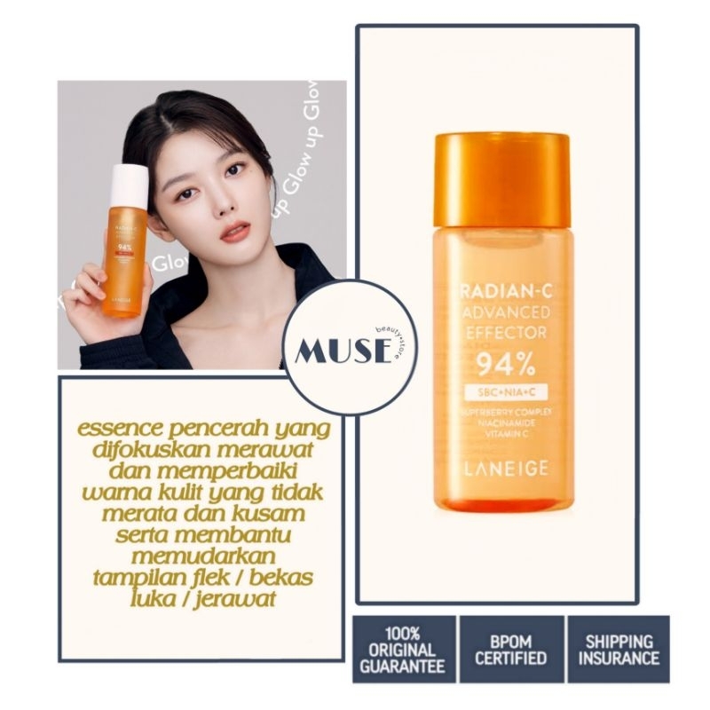 [ LANEIGE ] RADIAN-C ADVANCED EFFECTOR - 15ML BRIGHTENING ESSENCE TONER