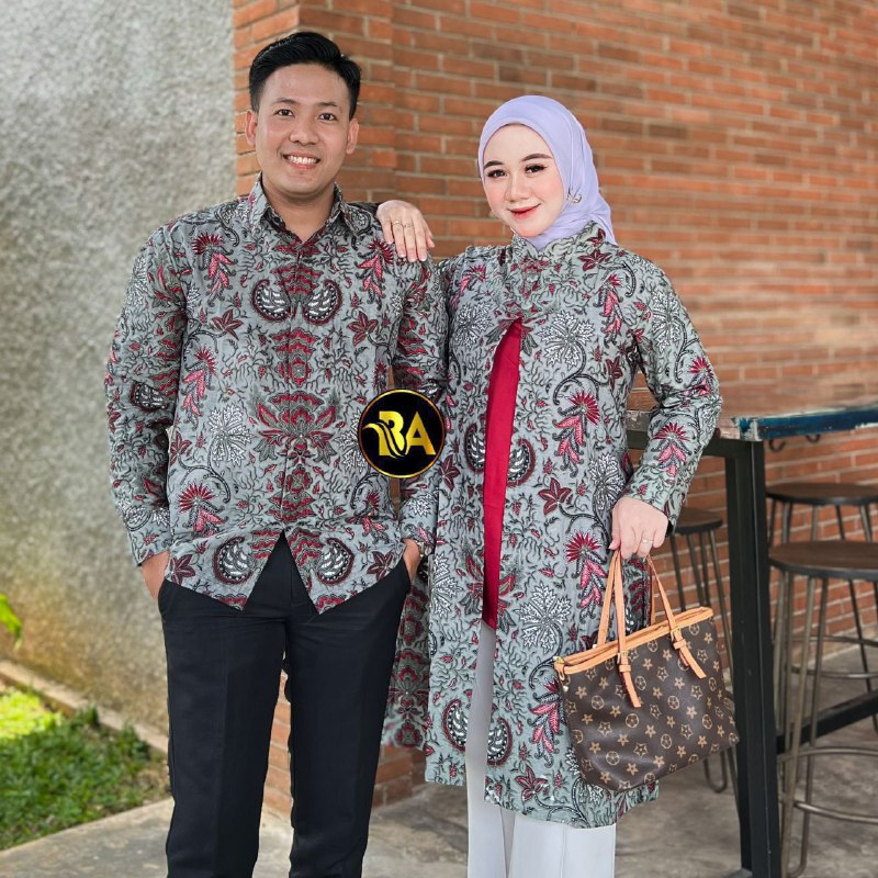 Atasan Tunik Bolero Batik Couple Kemeja Batik Pria Lengan Panjang Best Seller Kain Katun Batik Jumbo