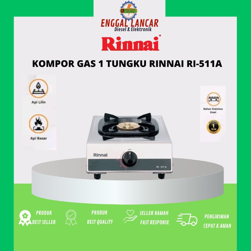 KOMPOR 1 TUNGKU RINNAI RI-511A