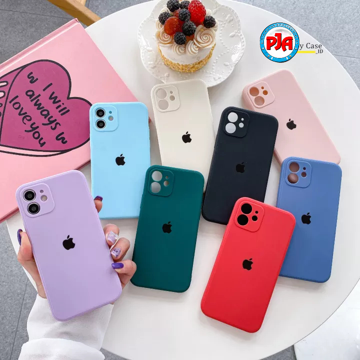 Case Softcase Casing Silikon Macaron LOGO IPHONE X XS XR 11