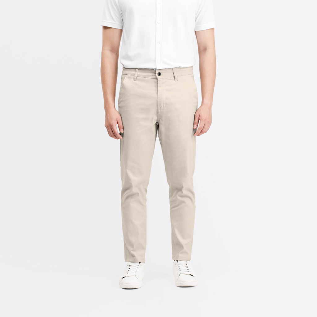 Livehaf - Essential Chino Pants Light Cream