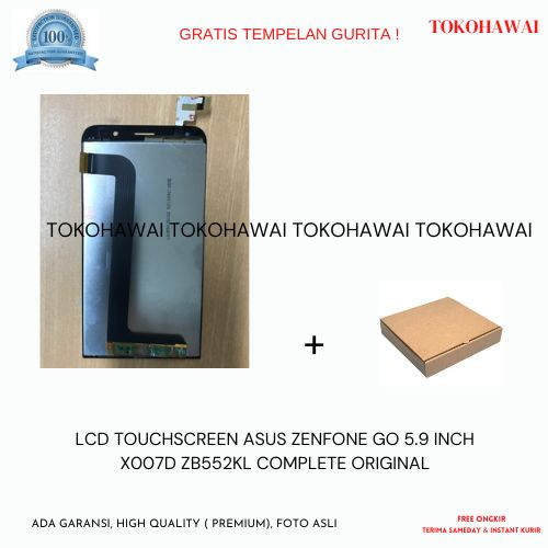 LCD TOUCHSCREEN ASUS ZENFONE GO 5.9 INCH X007D ZB552KL COMPLETE ORIGINAL+TERIMAPASANG