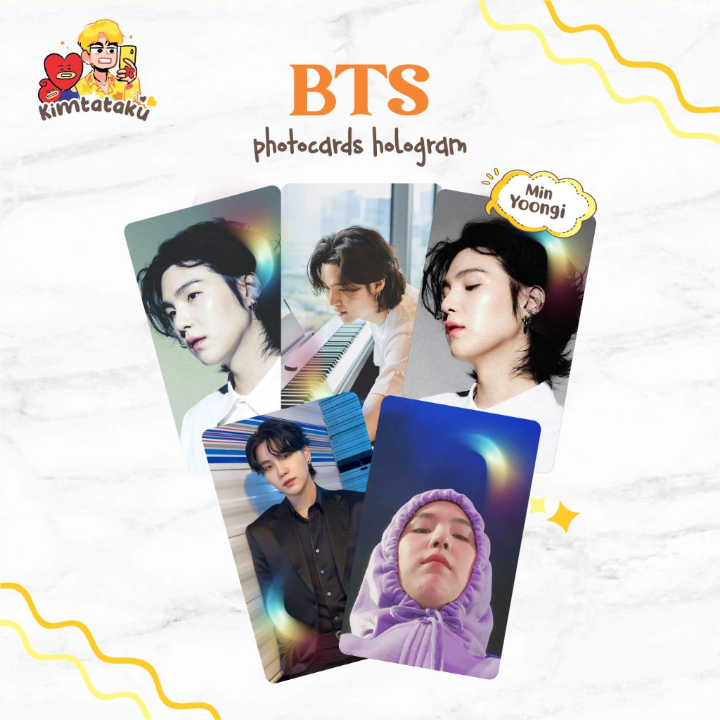BTS photocard hologram SUGA | Min Yoongi AESTHETIC