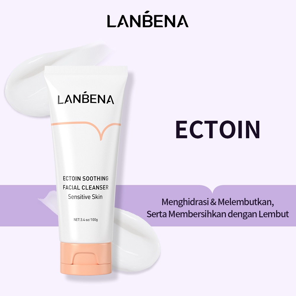 ✨ AKU MURAH ✨ LANBENA ECTOIN SOOTHING FACIAL CLEANSER 100 GR