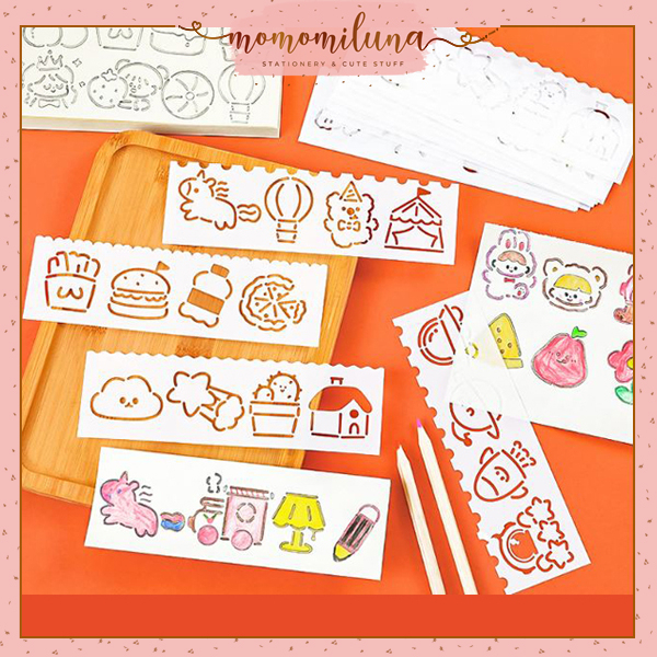 

Penggaris ukir gambar lucu cute cartoon drawing ruler kawai souvenir murah