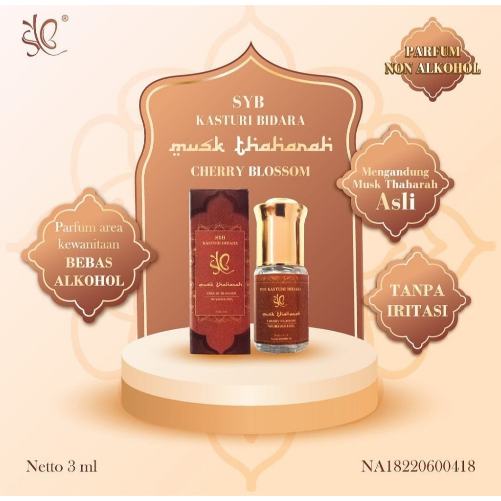 SYB Kasturi Bidara Musk Thaharah | Parfum Area Kewanitaan | Parfum | Minyak Wangi | BPOM