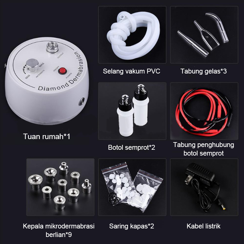 3 in1 Diamond Microdermabrasion Machine Water Spray Exfoliation Beauty Machine Removal