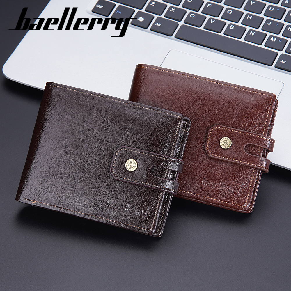 BAELLERRY D9215 Dompet Pria Bahan Kulit PU Leather Premium WATCHKITE WKOS