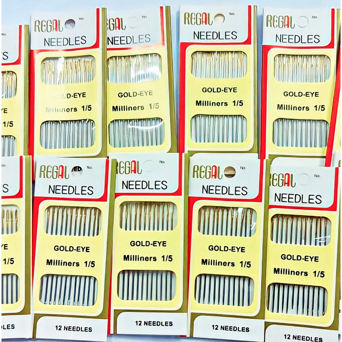 A99 JARUM JAHIT GOLD EYE 12 PCS milliners regal perlengkapan baju celana benang tangan lengan bolong alat needle