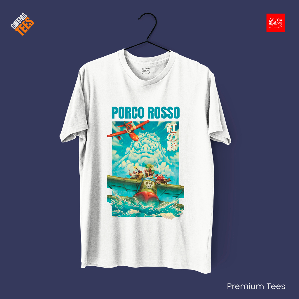 Kaos Porco Rosso - Tshirt Anime Studio Ghibli