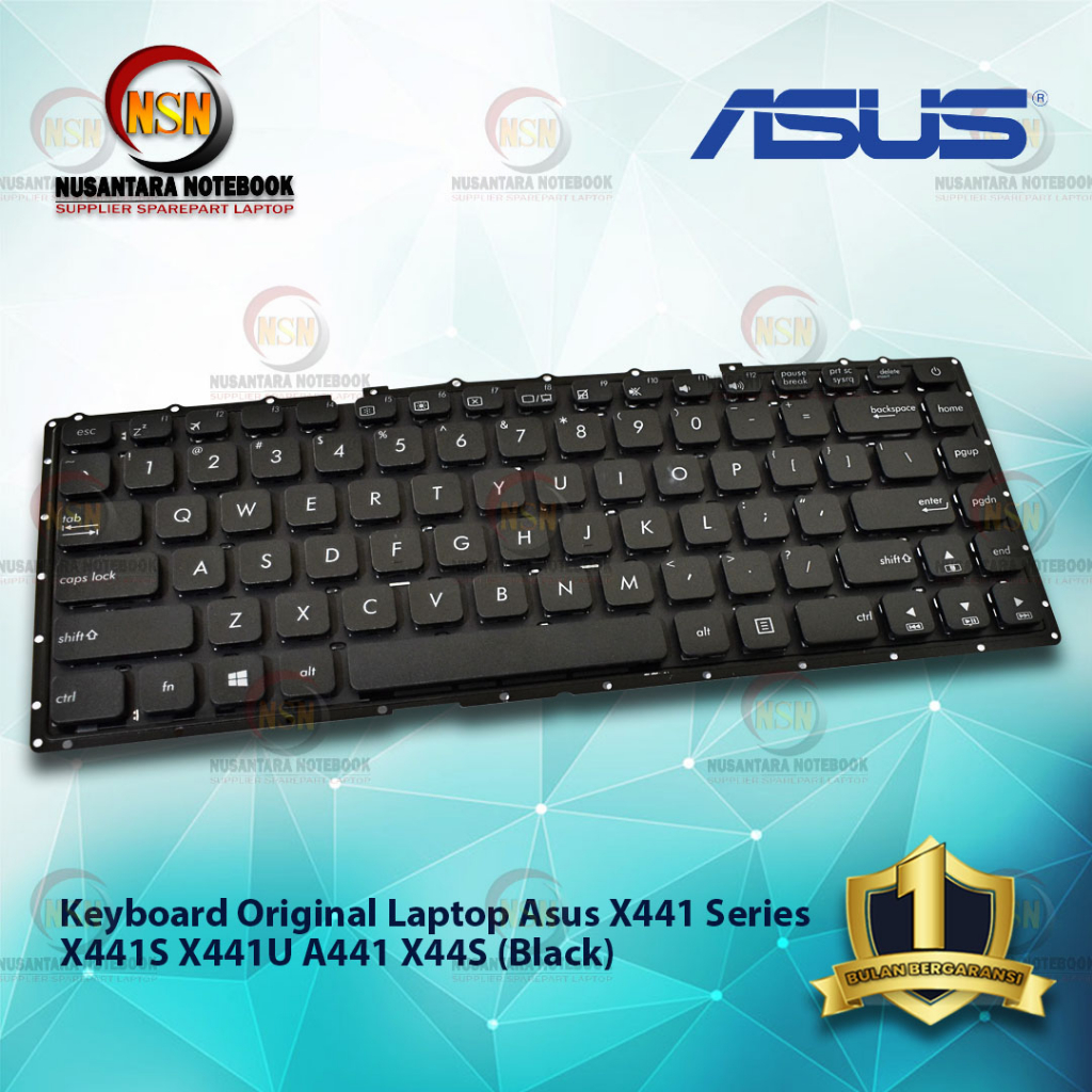 Keyboard Original Asus X441 For Laptop Series X441S X441U A441 X44S Black Hitam