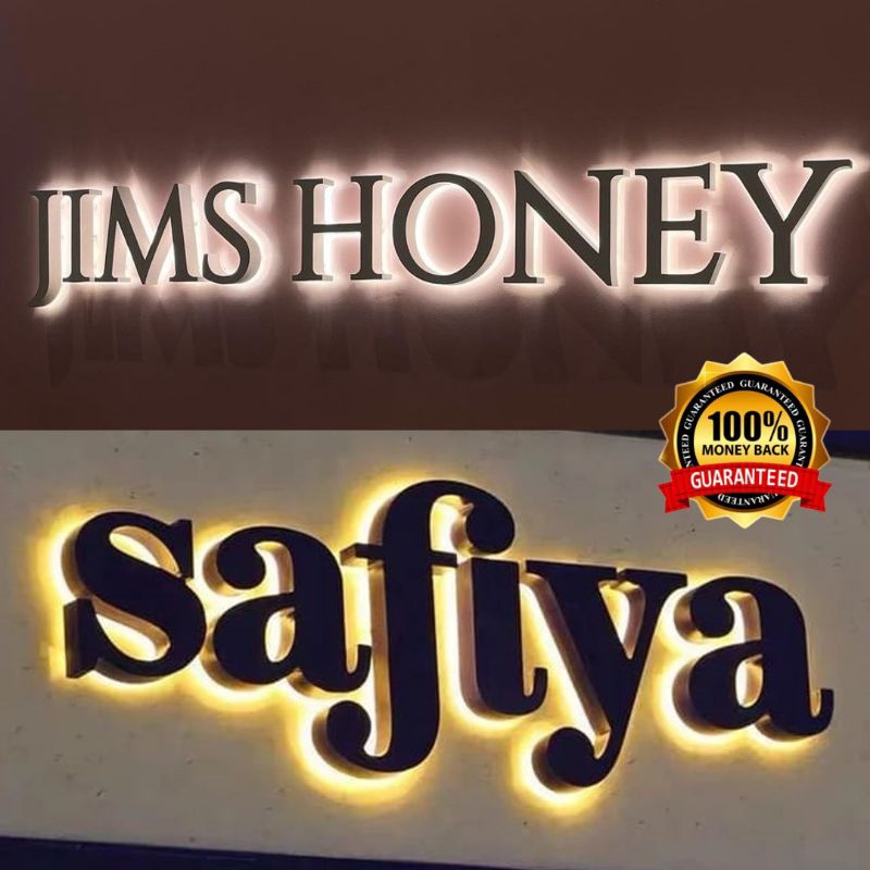 (PER HURUF) HURUF TIMBUL NYALA LED CUSTOM / Huruf Kayu LED Custom Lampu Tidur Hiasan Kamar Dekorasi 