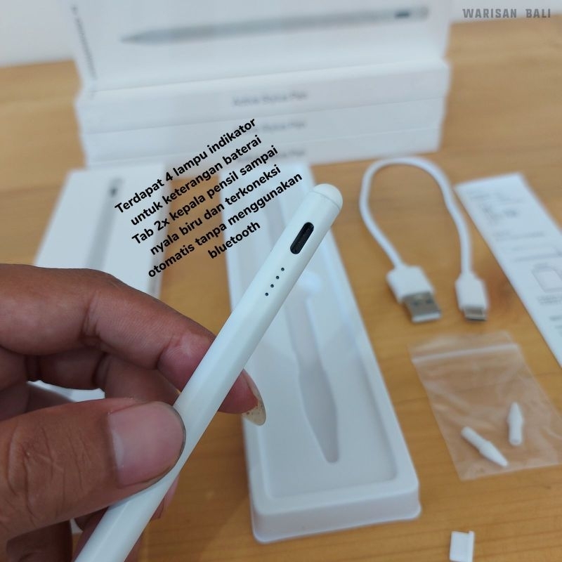 Pensil stylus palm rejection untuk ipad 6,7,8,9,10 Ipad Air, ipad mini, ipad pro