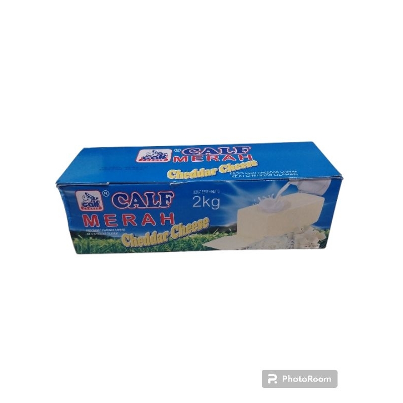 

keju chedar calf merah cheese cheddar 2kg