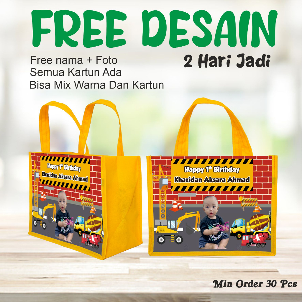 

GOODIE BAG ALAT BERAT/SOVNIR ULANG TAHUN/PEMBUNGKUS KADO ULANG TAHUN