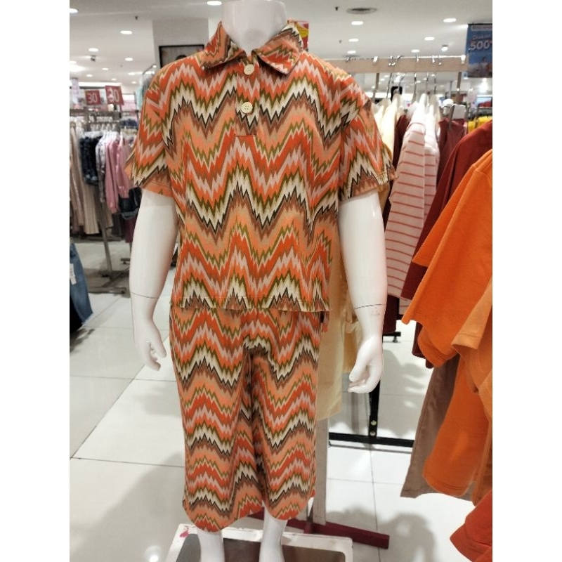 PITO DITO Baju Setelan One set Celana pendek Anak Perempuan Original Usia 2-12th