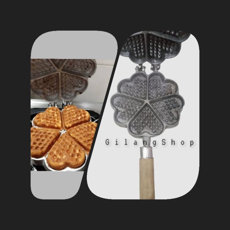 cetakan kue bapel/waffle ikan