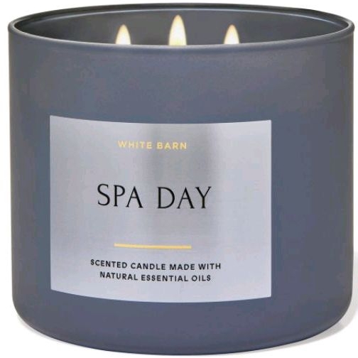 BBW SPA DAY 3-WICK SCENTED CANDLE 411 G BATH &amp; BODY WORKS LILIN WANGI 3 SUMBU UKURAN BESAR PENGHARUM RUANGAN