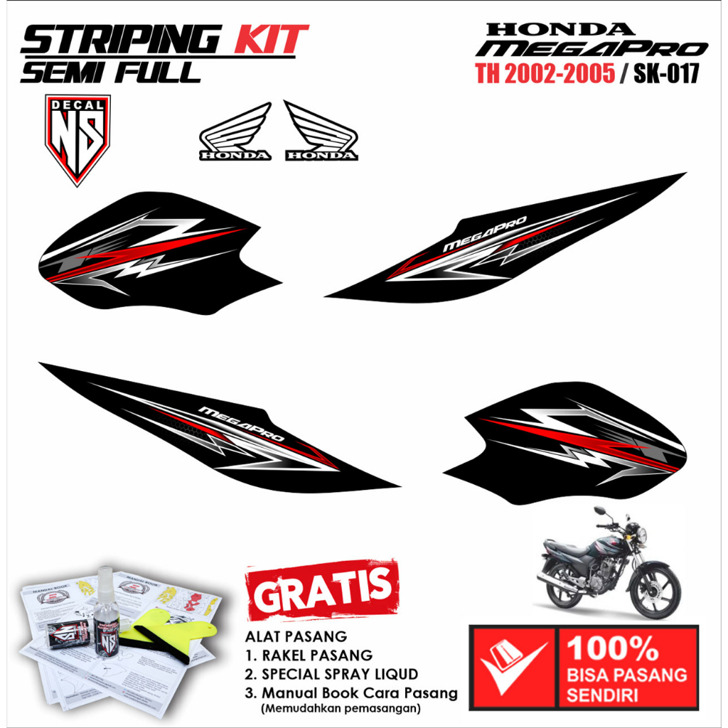 Striping MEGAPRO 2002 - 2005 017