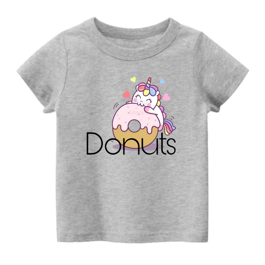 Rdkidzid Atasan Kaos Baju Anak Cewek Motif Pony Donuts