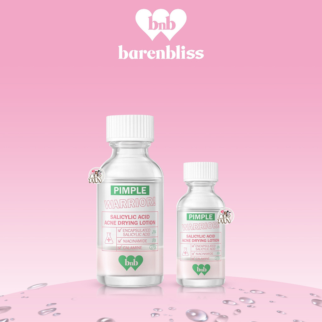 BNB BARENBLISS PIMPLE WARRIOR SALICYLIC ACID ACNE DRYING LOTION / ACNE SPOT TREATMENT CARE