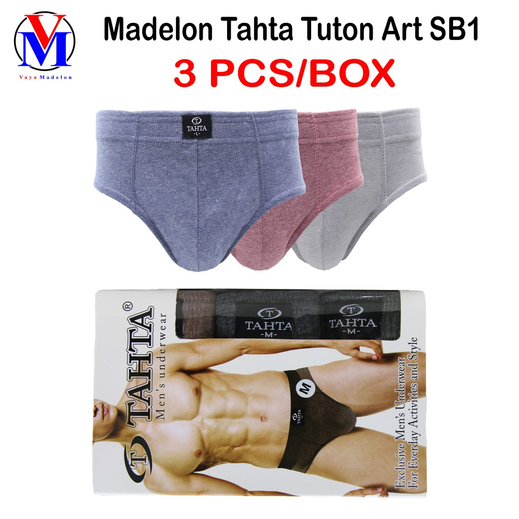 Madelon Briefs 3Pcs|Box Tahta Tuton Celana Dalam Pria Art SB1