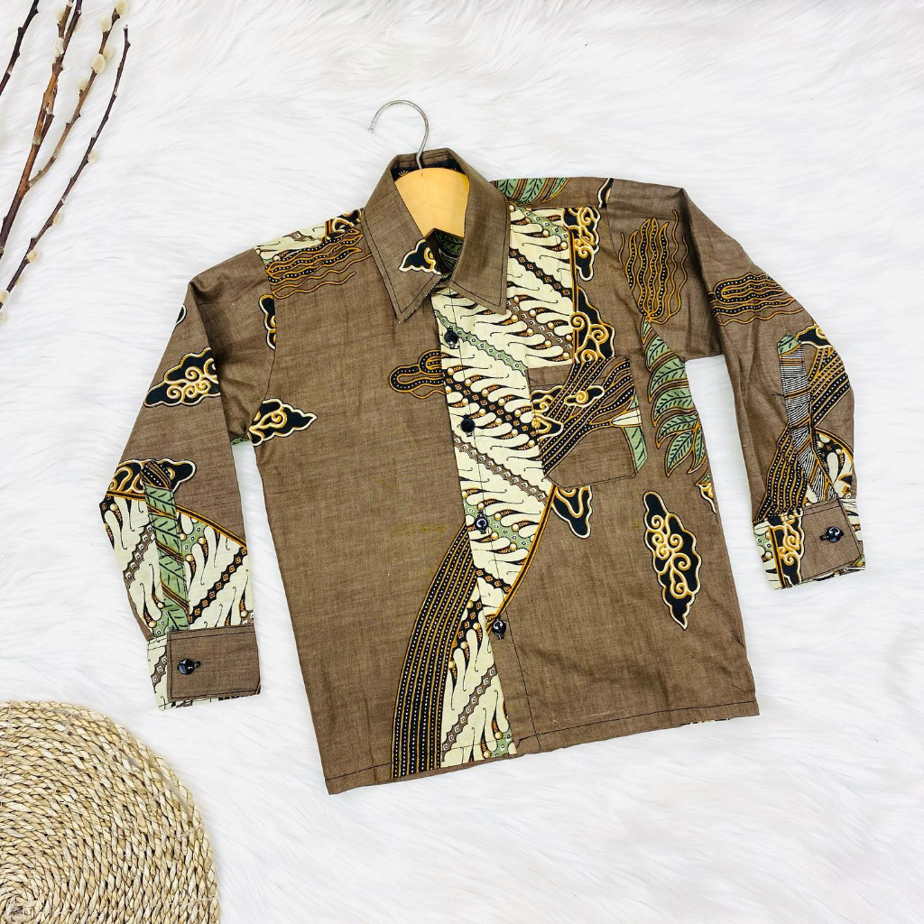 Benang Raja Kemeja Anak Katun Batik