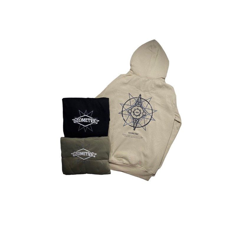 JAKET HOODIE PRIA WANITA MOTIF “GEOMETRIC”