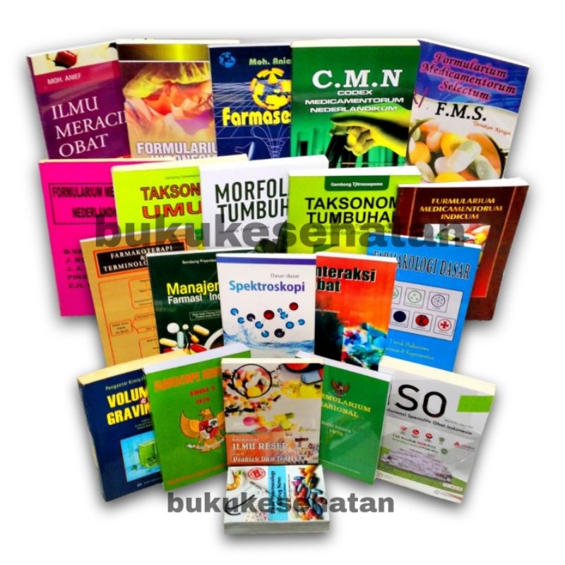 Buku Seri FARMASI, FARMAKOLOGI,BIOKIMIA,MIKROBIOLOGI,SPEKTROSKOPI,FARMAKOKINETIK,RESEPTIR,EKSIPIEN,A