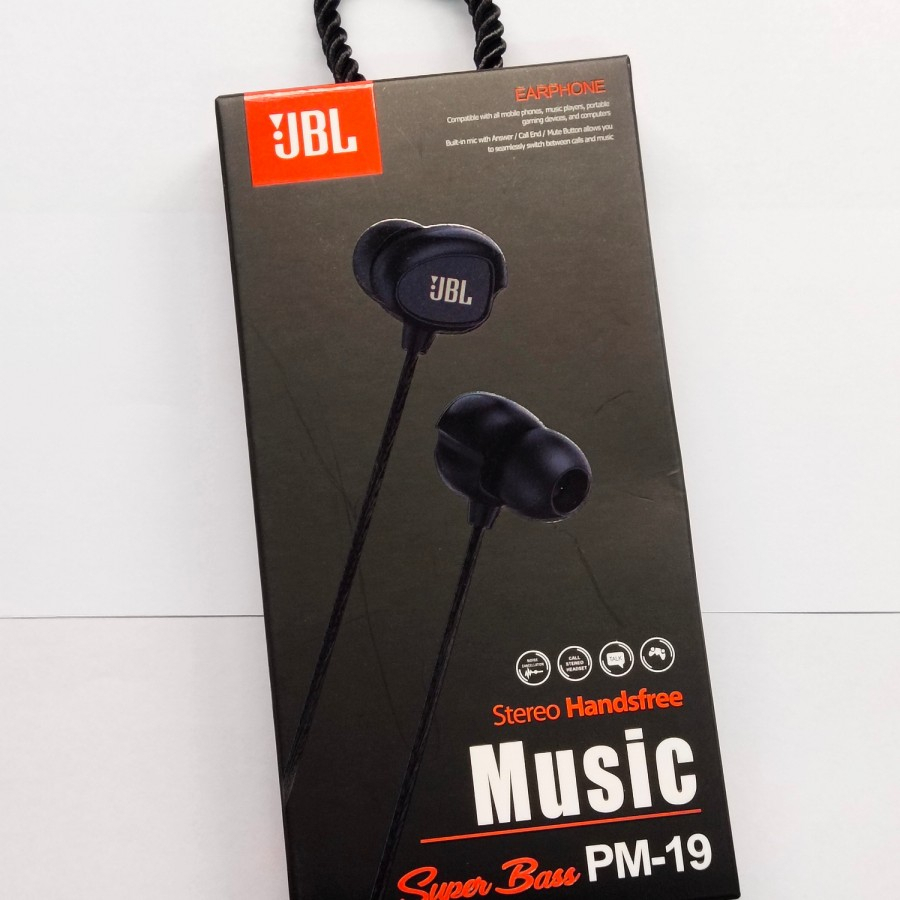 Headset Handsfree JBL PM-19 Earphone PM19 PM 19