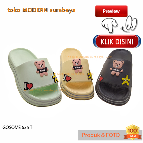 Sandal anak casual sandal slide karet GOSOME 635 T