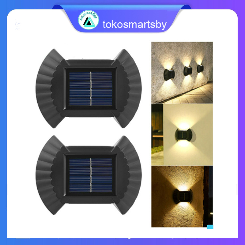 Lampu Dinding Solar Tenaga Surya 2 Arah NEW / Solar Energy Wall Lamp Type JJ 01