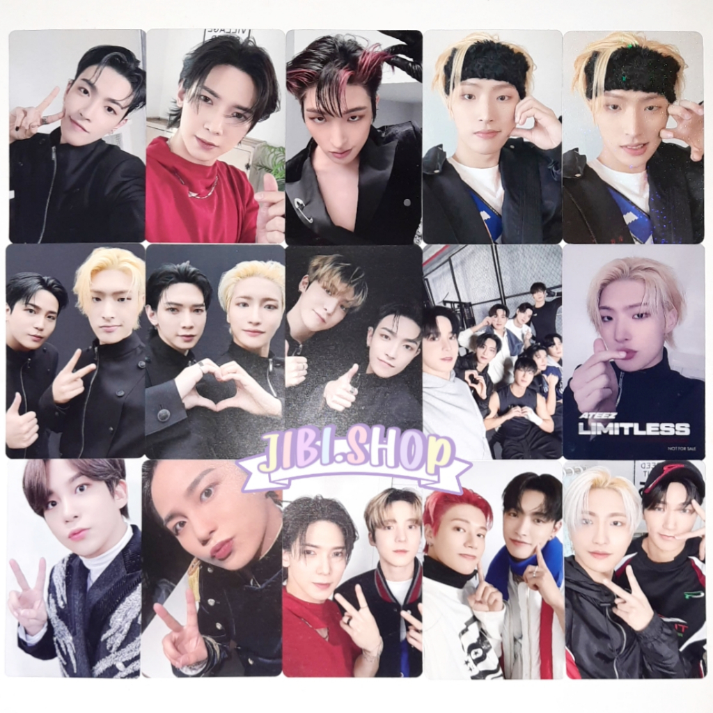 (photocard) ateez limitless paradigm hongjoong seonghwa yunho yeosang san mingi wooyoung jongho limi