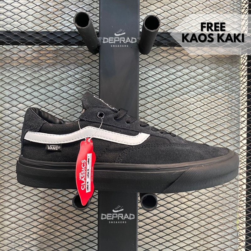 sneakers vans berle pro | full black list white | sepatu pria & wanita | waffle DT