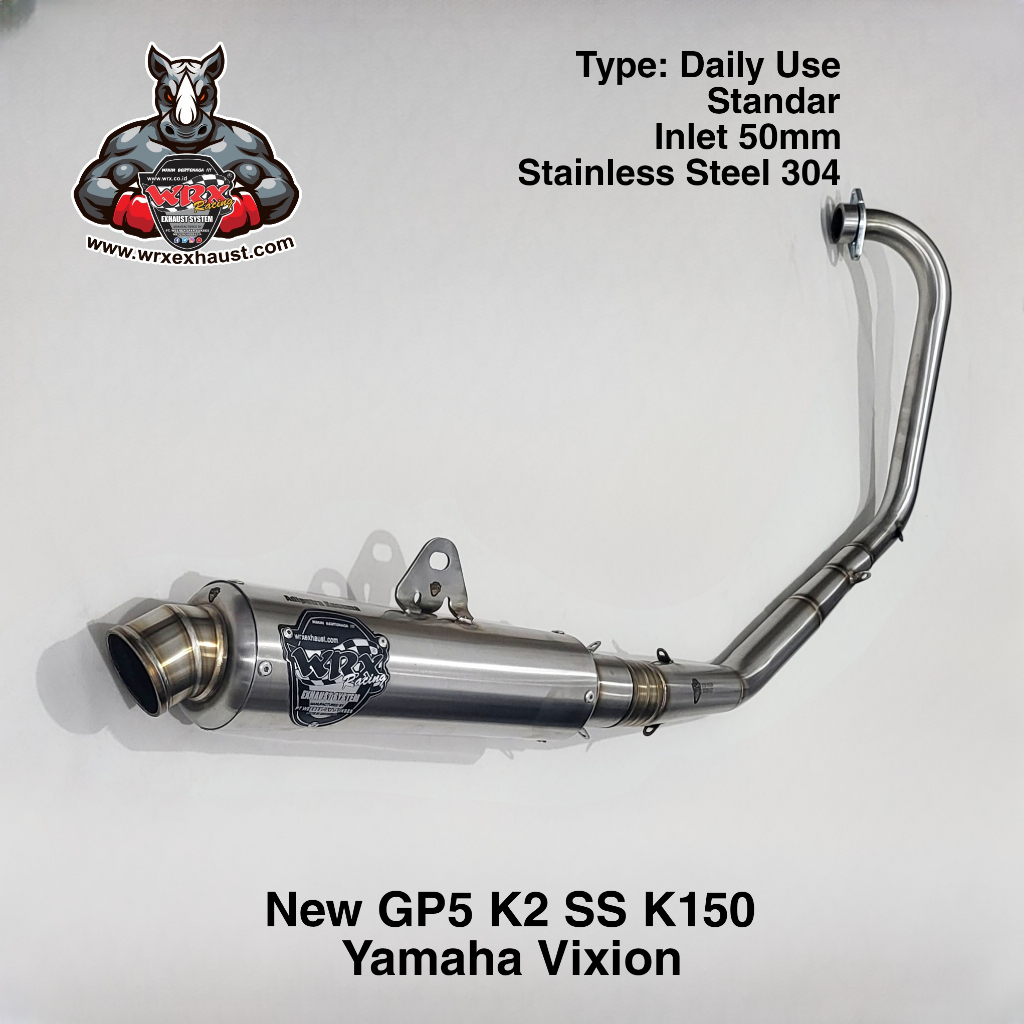 Knalpot WRX New GP5 SS K150 Vixion